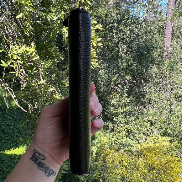 COACH Medium BLACK Pebble Leather Wallet with Gold Hardware AUTHENTIC - Picture 7 of 9